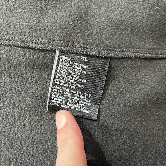 HAWX Men’s XL Black Reflective Softshell Moto Work Vest Water Resistant NWT - Picture 6 of 12